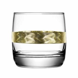 Стаканы для виски 6 шт с узором "Золотые облака"