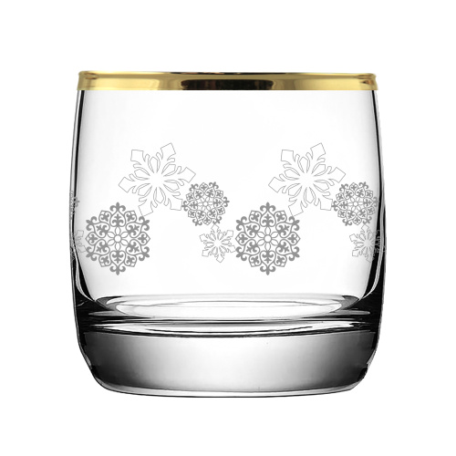 Стаканы для виски 6 шт с узором "Вьюга"