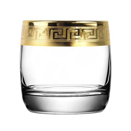 Стаканы для виски 2 шт с узором "Версаль Голд"