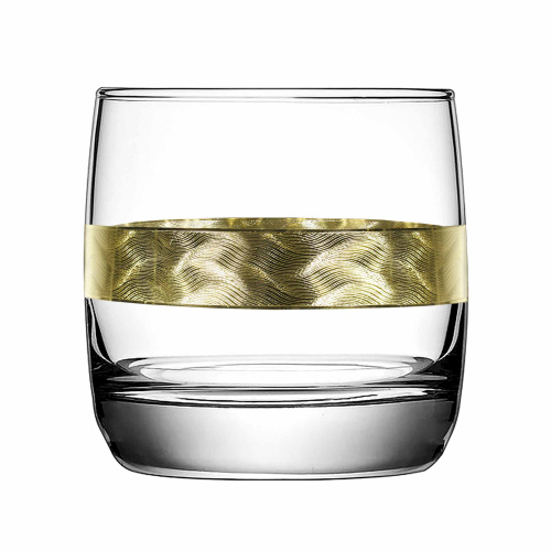 Стаканы для виски 6 шт с узором "Золотые облака"